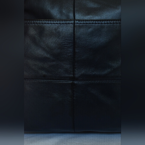 Vintage Y2K Coach Leather Shoulder Bag Hobo Metallic Blue F17116 - Picture 14 of 15